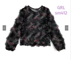花柄フリルチュールトップス sm412 グレイル GRLのサムネイル