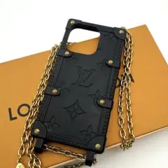 美品　ルイヴィトン　リ　トランク　iPhone 14Pro ブラック