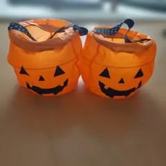 ハロウィン パンプキン バスケット 2個セット
