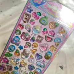 【新品】うるちゅるポップシール ボンボンドロップシール フルーツ 3D 立体