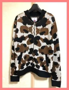 ☆WCダブルシー☆超美品♪完売迷彩カモフラヒョウ柄ジャガードニットスタジャン☆のサムネイル