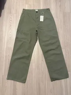 サイズ5 シオタ スビンコットン ヘリンボーン ベイカーパンツ ストーンバイオ