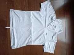 adidas ゴルフウェア　ホワイト ポロシャツ S/P