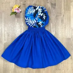 #1890　新品　フラ　フラダンス用　ケイキ　パウスカート　トップス　2点セット