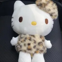 サンリオキャラクターズ　ヒョウ柄ドールBIGタイプハローキティ