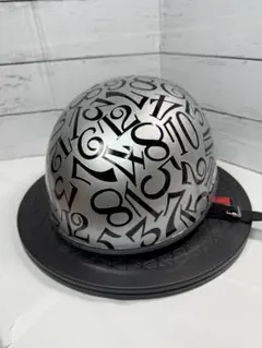 バイク用 ハーフヘルメット 半キャップ キャンディシルバーペイントのサムネイル