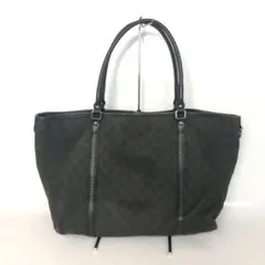 GUCCI グッチ GGキャンバス トートバッグ ブラック 265696 GUCCI グッチ GGキャンバス トートバッグ ブラック レディース