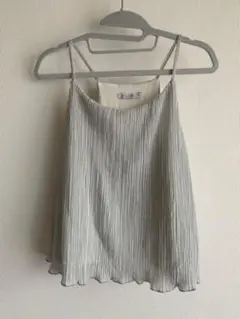 シルバー　キャミソール　重ね着が可愛い♡