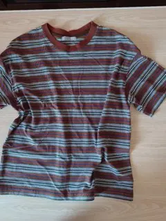 deux c ボーダー Tシャツ ブラウンのサムネイル