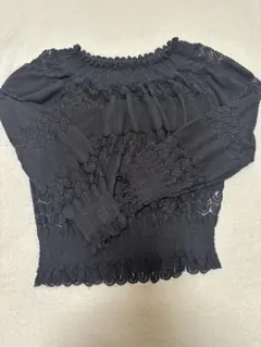 earth music & ecology ブラック長袖トップス Fサイズ