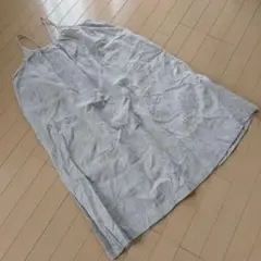 SM2 リネンボーダージャンパースカート