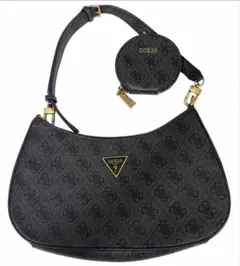 美品 GUESS 幾何学模様 トートバッグ ポーチ付き - メルカリ