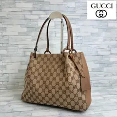 極美品　160 GUCCI グッチ　ハンドバッグ　トートバッグ　GG柄