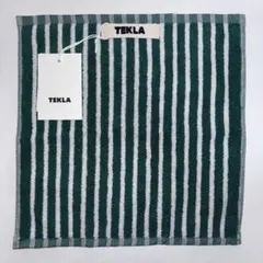 【新品】TEKLA テクラ ハンドタオル ハンカチ 30×30 ティールグリーン