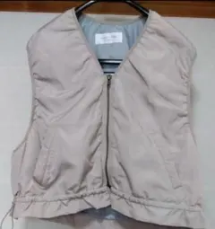 chocol raffine robe ベスト ショート丈 ジレ ダウンベストのサムネイル