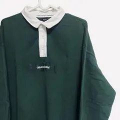 HUF グリーン ラガーシャツ ポロシャツ　L