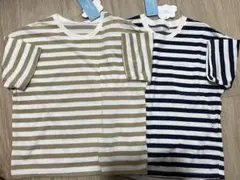 タグ付き　未使用　キッズ　ボーダーTシャツ　130サイズ　2枚セット
