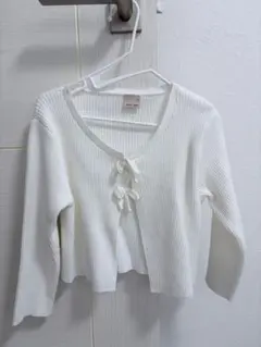 petit main ホワイト カーディガン キッズ