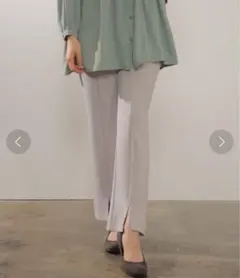 honeys 裾スリットパンツ レディース L