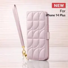 新品未開封 iPhone 14 Plus 手帳型 ケース ピンクベージュ