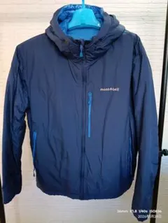 ウ*ル様 mont-bell フード付きジャケット ネイビー☆リバーシブル☆XL