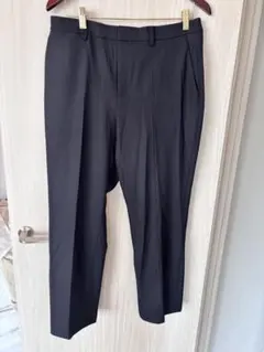 美品 ユニクロ ヒートテック スマート スリム ストレートパンツ73cmネイビー