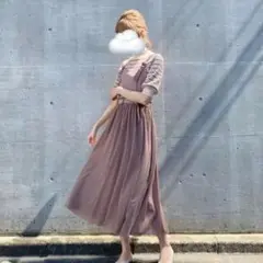 【美品】titty&Co.シフォンドレス ロングワンピースのサムネイル