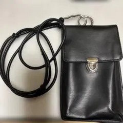 ブラック スマホショルダーバッグ