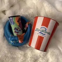 ズートピア ２　ポップコーンバケット ドリンクカップ　ニック