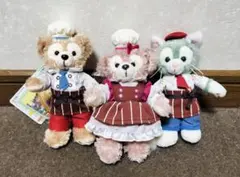 ダッフィー・シェリーメイ・ジェラトーニ ぬいぐるみ3体セット