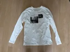 美品　長袖　カットソー グラフィックプリント　ロンT 100%綿