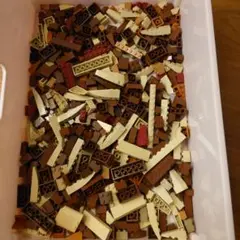 レゴブロック 茶色系セット ブラウン クリーム 約530グラム まとめ割有