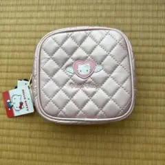 Hello kitty キルティングスクエアポーチ◆新品