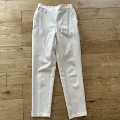 GU テーパードパンツ 白 S