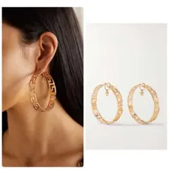 ●希少●VERSACE ヴェルサーチ　アクセサリー　ピアス　フープピアスのサムネイル