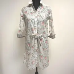 キャスキッドソン・七分袖 シャツワンピース　新品未使用