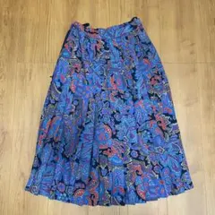 《Archive》ペイズリー柄 ロングプリーツスカート プリーツスカート S