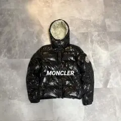【即完売‼️】MONCLER ブラック ダウンジャケット フード付き Mサイズ