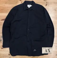 シャツ 古着 90s ARMANI EXCHANGE アルマーニ 無地 M 美品
