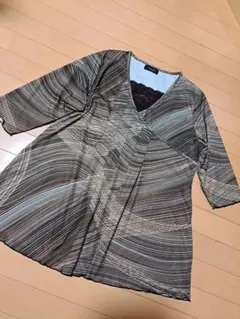 チュニックトップスカットソーＬＬ大きいサイズ