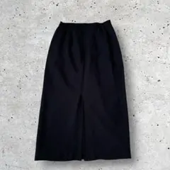 【オットー コレクション】タイトスカート ロング（M）黒 後ろスリット入り