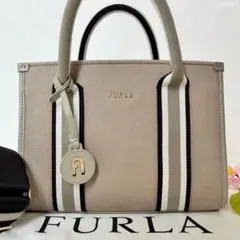 【極美品】フルラ アフロディーテ 2way ハンドバッグ 斜め掛け ベージュ