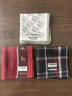 renoma PARIS ハンカチ 3枚セットのサムネイル