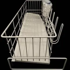 無印良品 スチールラック用 ワイヤーバスケット5個とハンガーバーの