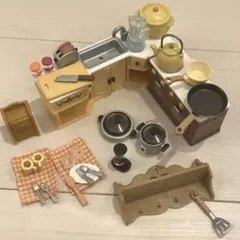 【まとめ売り】シルバニア　キッチン家具セット