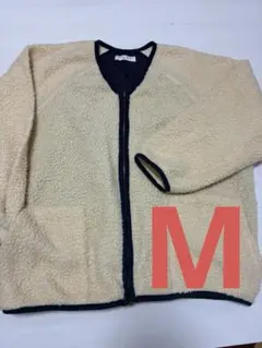 フリース、ボアジャケット　クリーム色　M