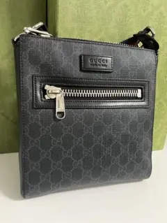 GUCCI GGパターン ショルダーバッグ グレー - メルカリ