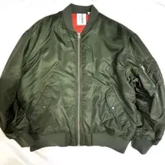 極美品　COLLUSION コリュージョン　MA-1 カーキ　XL