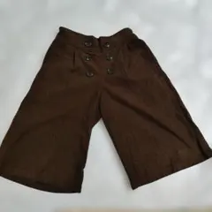 子供服　ズボン　パンツ　コーデュロイ　120cm　ボタン　ワイドパンツ