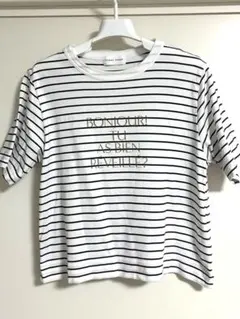 HUMAN WOMAN　ボーダー　半袖Tシャツのサムネイル